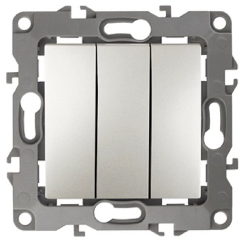 Выключатель без рамки Эра S12 3-кл 10А перламутр фото Выключатель без рамки Эра S12 3-кл 10А перламутр картинка